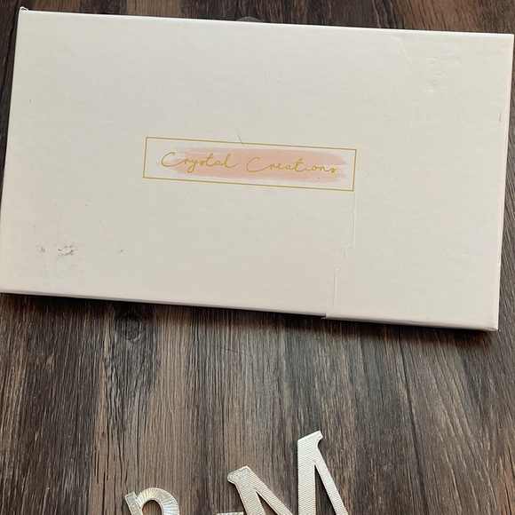 NEW Rhinestone Wedding Cake Topper Mr & Mrs Cake Topper Dessert Topper Decor - Picture 5 of 7